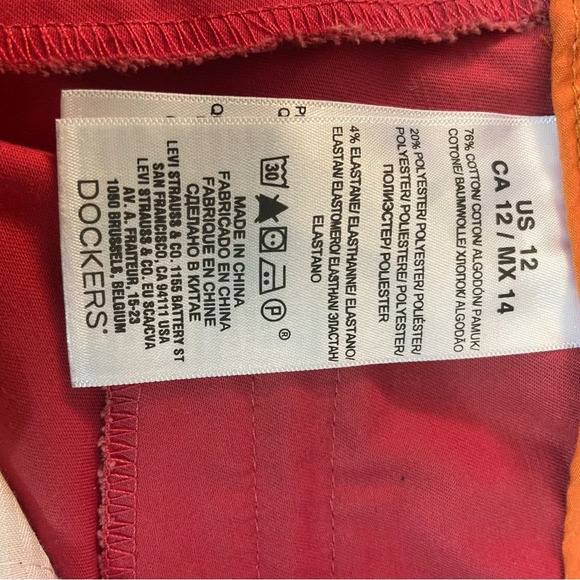 Dockers women’s red Bermuda shorts size 12 - Picture 6 of 6